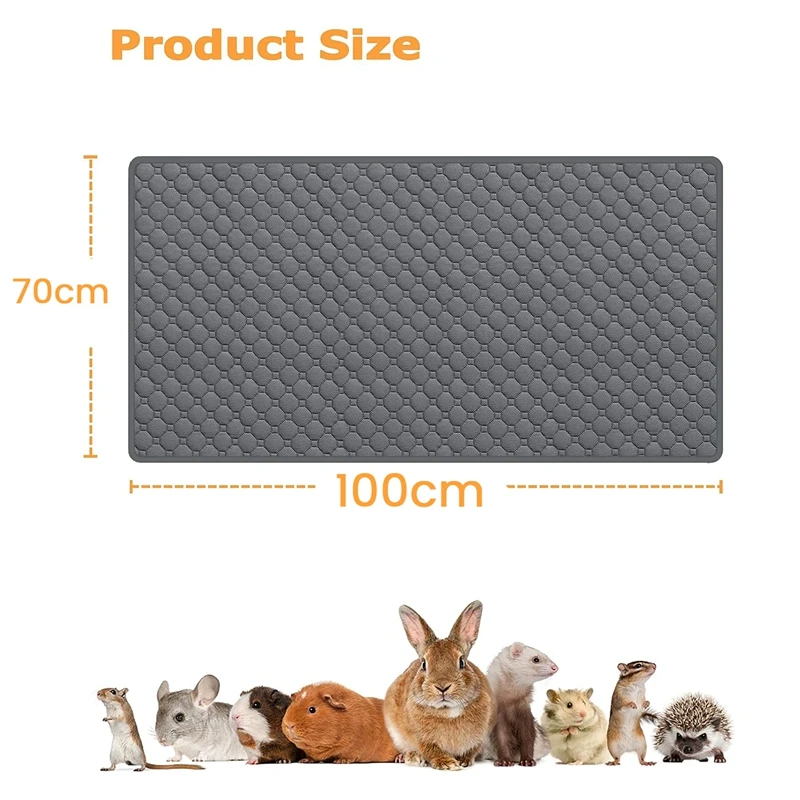 2Piece Guinea Pig Cage Liners Washable Guinea Pig Pee Pads Absorbent Bedding