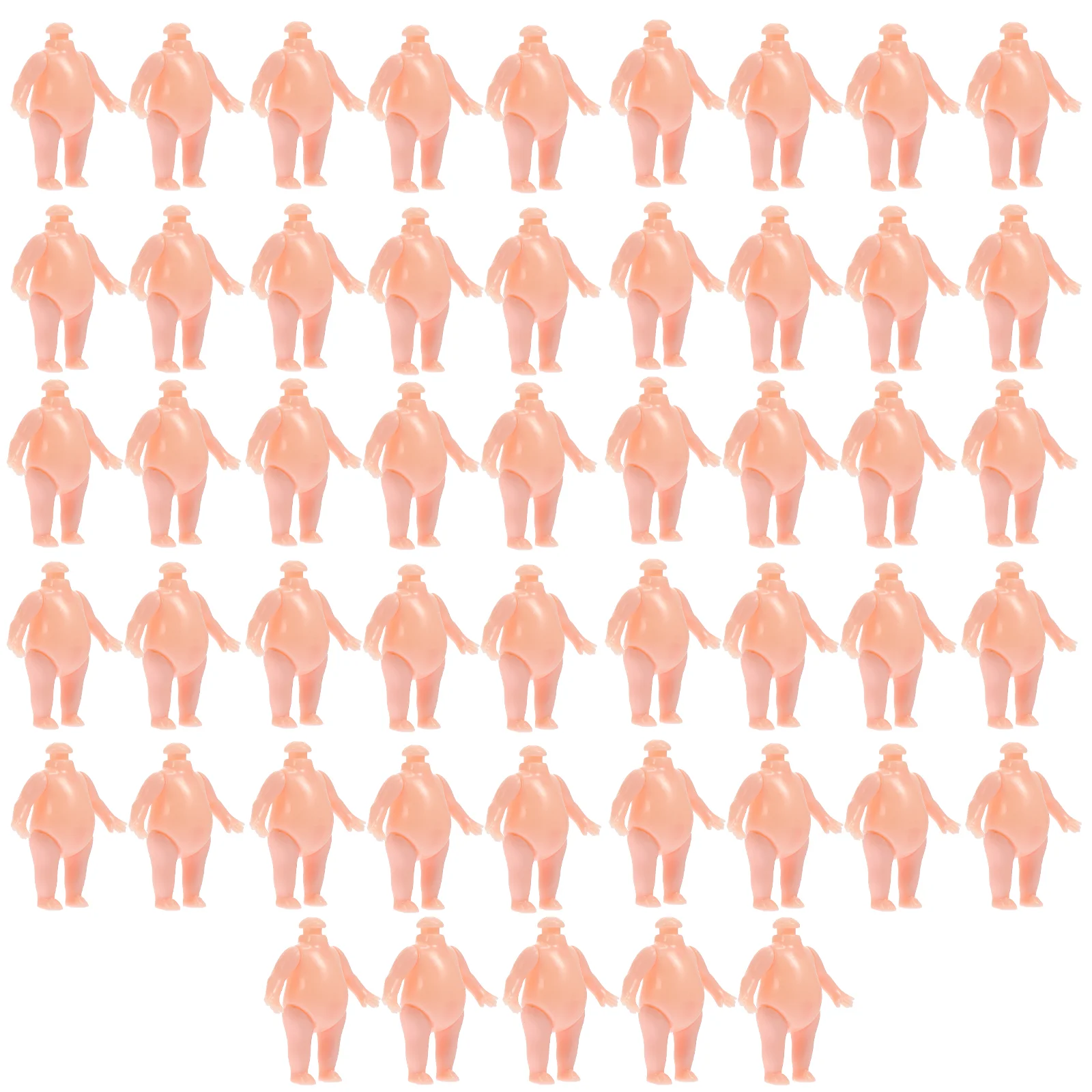 50 Pcs Body Kids DIY Model Baby Bath Toys Take Supplies Plastic Child Girls