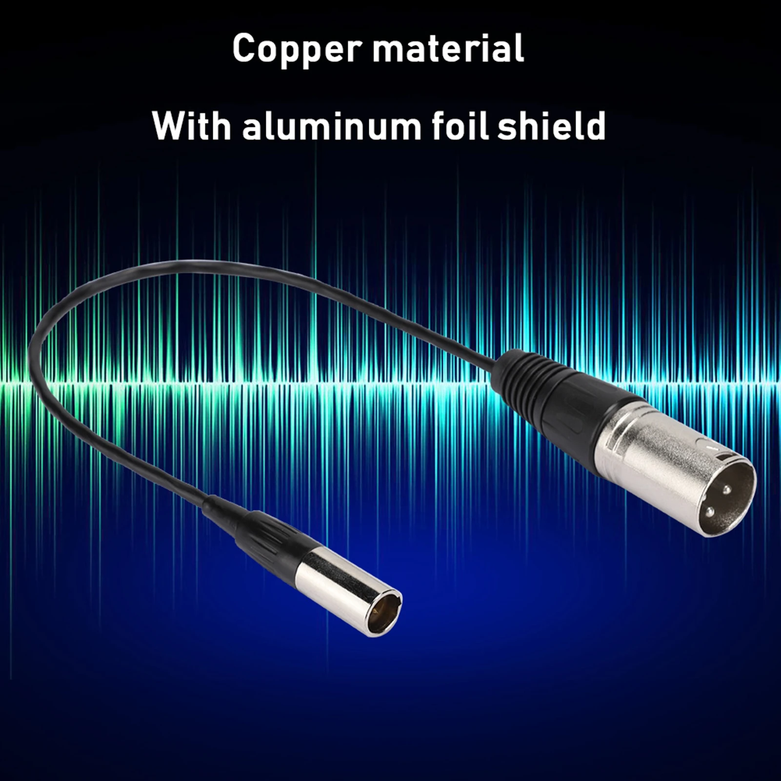 Audio Cable for Camera Microphone Cable Mini XLR 3PIN Male to for Canon Audio Cable for Transfering Camera Microphone Interface