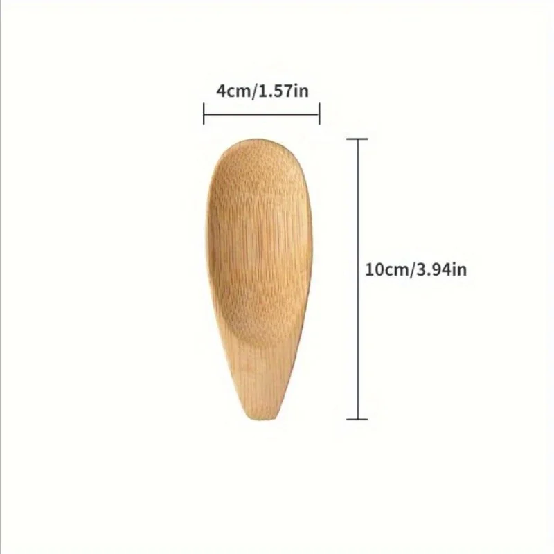 1pc,Creative Small Bamboo Spoon, Tea Spoon Compact Mini Coffee Spoon Jam Dressing Teaspoon, Tea Ceremony Dessert Spoon