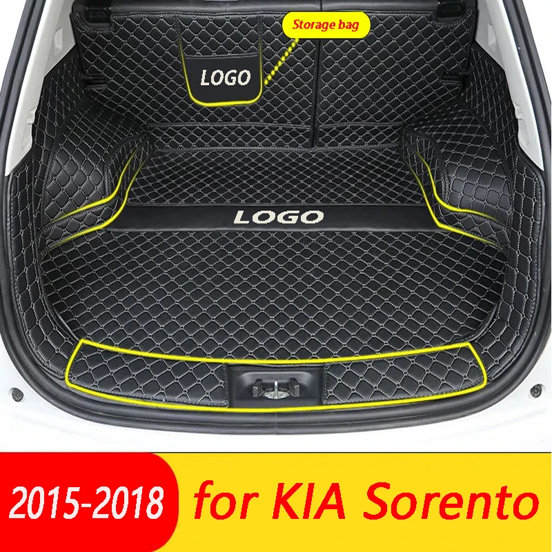 

High Side Custom Car trunk mat for KIA Sorento five seat 2015 2016 2017 2018 cargo liner carpet interior accessories cover