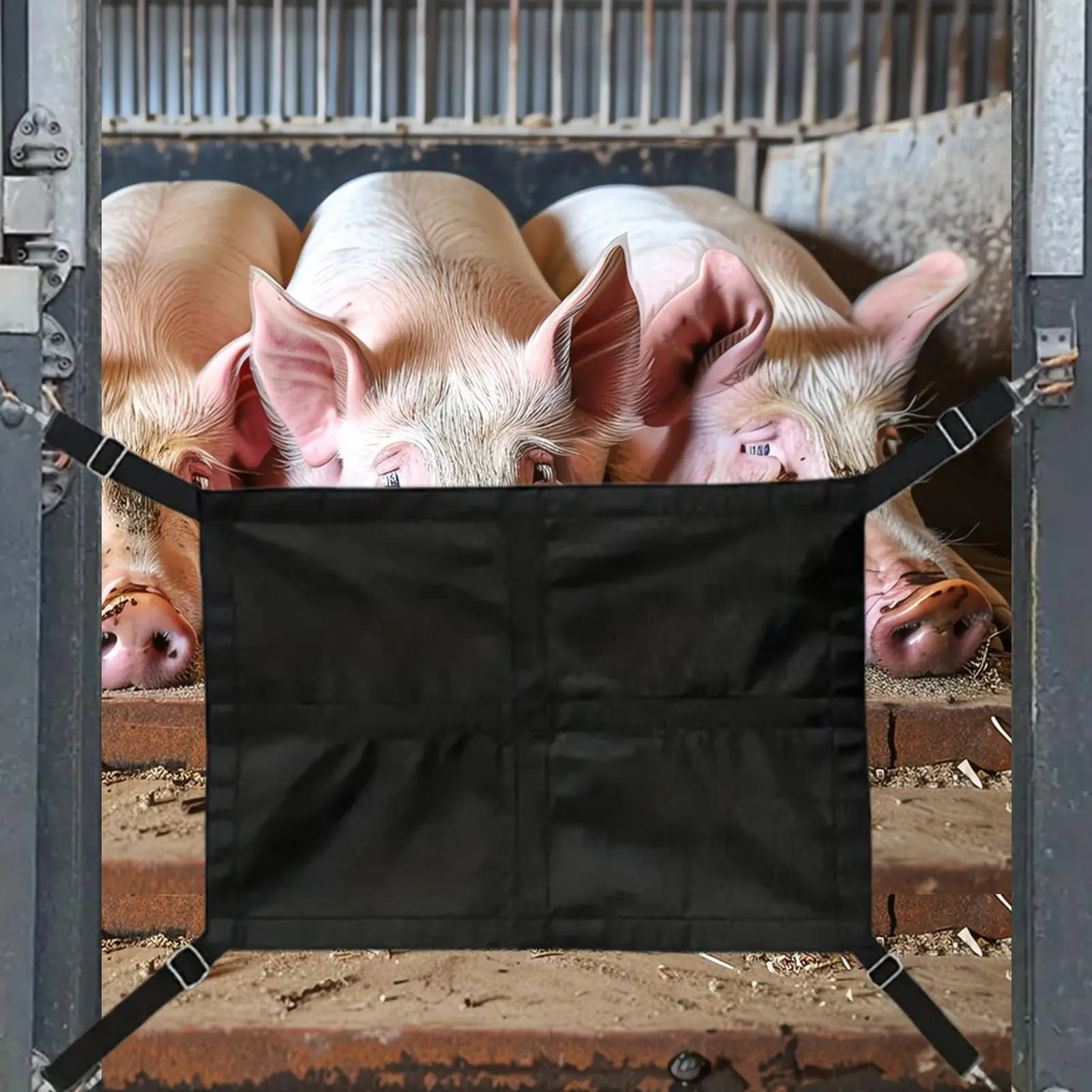 Stall Gates For Horses Adjustable Straps For Equine Fence Scratch-Resistant Horse Stall Guard For Equestrian Training Aisle Barn