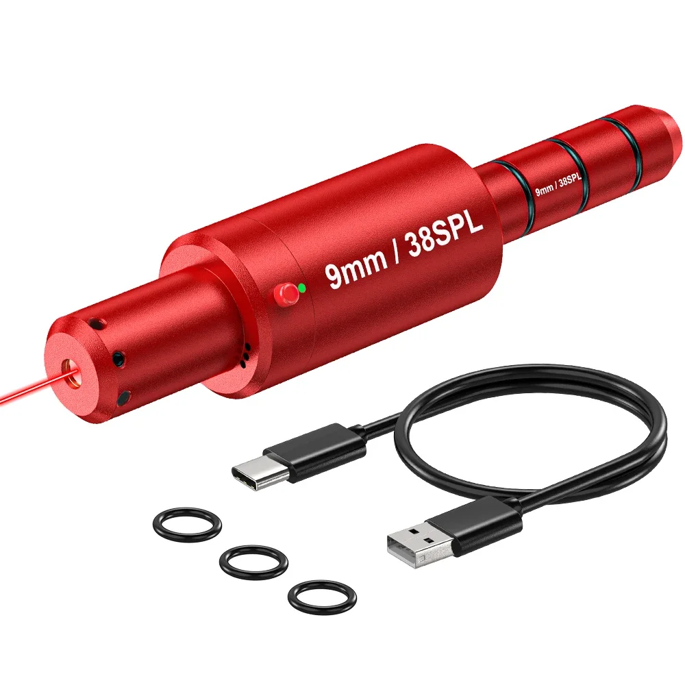 9MM/38SPL dual-purpose laser training red dot sight with magnetic powder for precise aiming