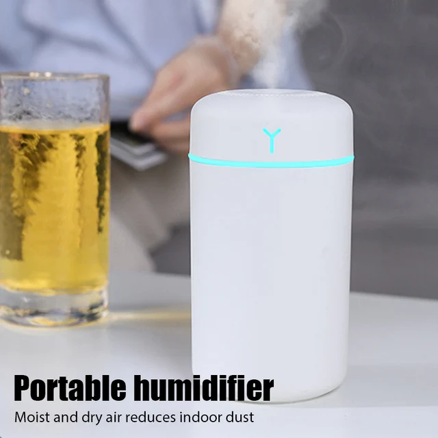 420ml Air Humidifier Portable USB Aroma Oil Diffuser with Colorful Light Cool Mist Sprayer For Bedroom Home Office Car Purifier 2