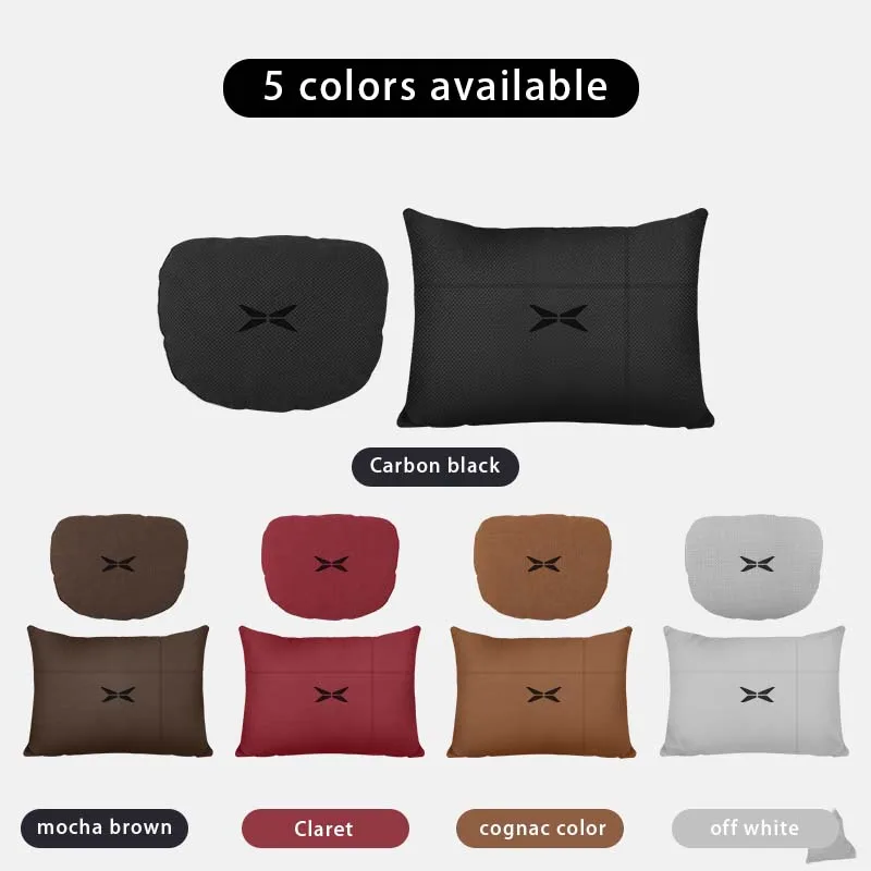 Car Neck Pillow Seat Headrest Lumbar Spine Protectio For XPENG P7 G9 G3 G3i P5 X2 N5 F30 H93 Beta Accessories car pillow car headrest car neck pillow car lumbar cushion car lumbar pillow car seat belt pillow lumbar support pillow