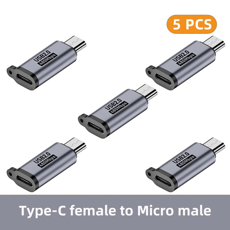 Universal USB-C to Micro/ Mini USB Male Charger Converter Adapter