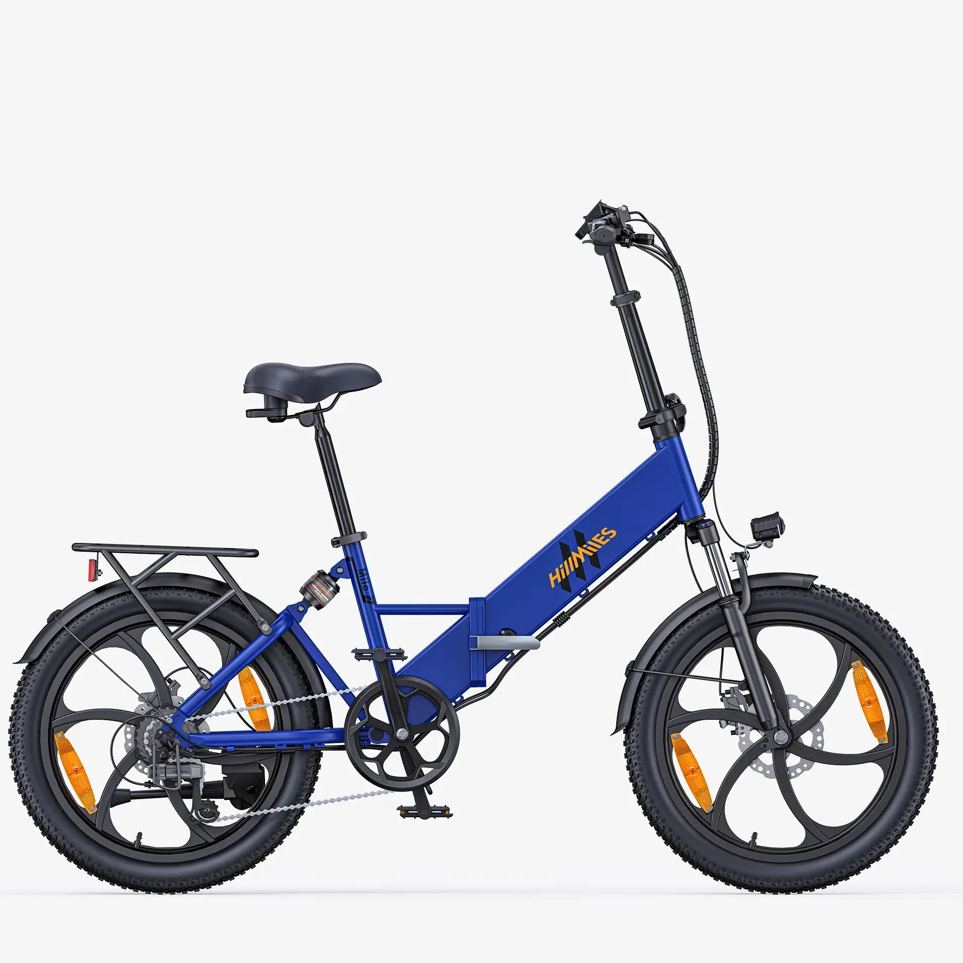 Bicicletta Elettrica Pieghevole HillMiles Mile 2 con Motore da 250W, Batteria 36V13AH, Pneumatici Fat da 20 Pollici per il Commuting Urbano - immagine 5