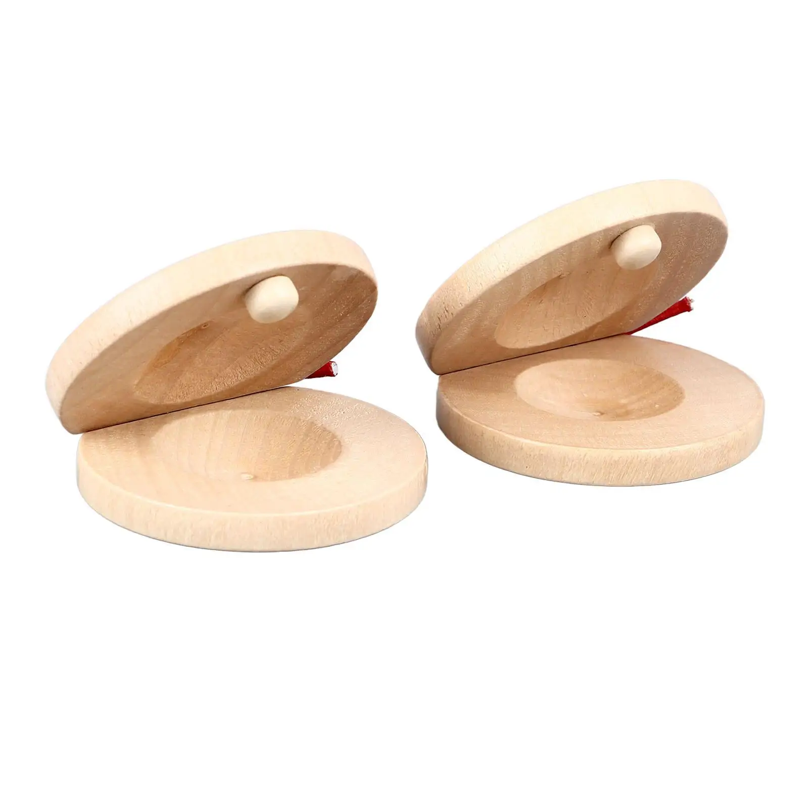 Wooden Finger Castanets-Durable Percussion Instrument for ensemble & Versatile Use