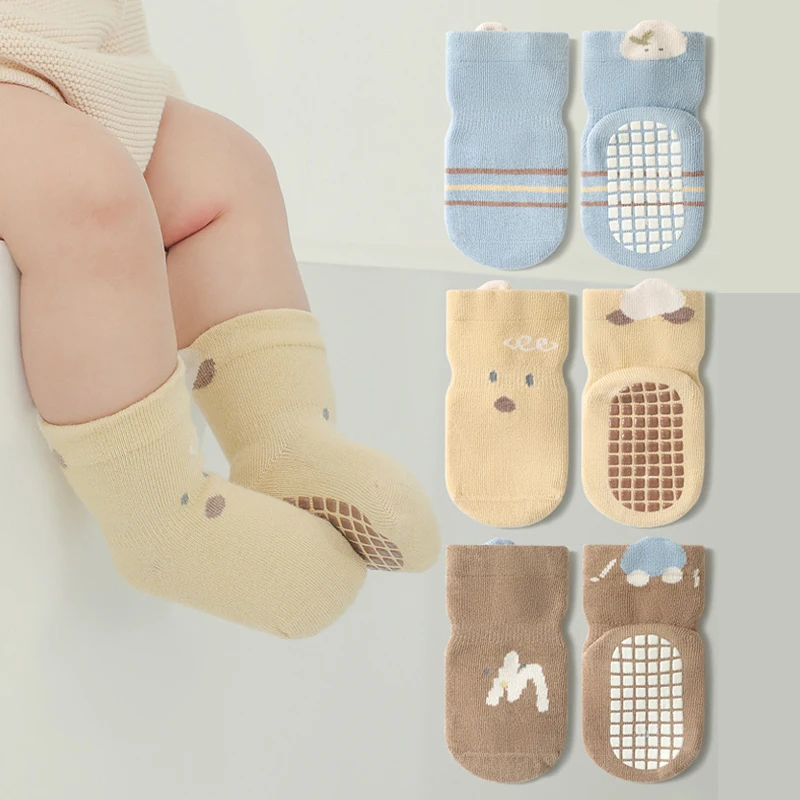

New Children's Cotton Warm Sock for Boys WinterToddlers Girls Ankle Socks Non-slip Infant Floor Soft Newborn Cartoon Socks