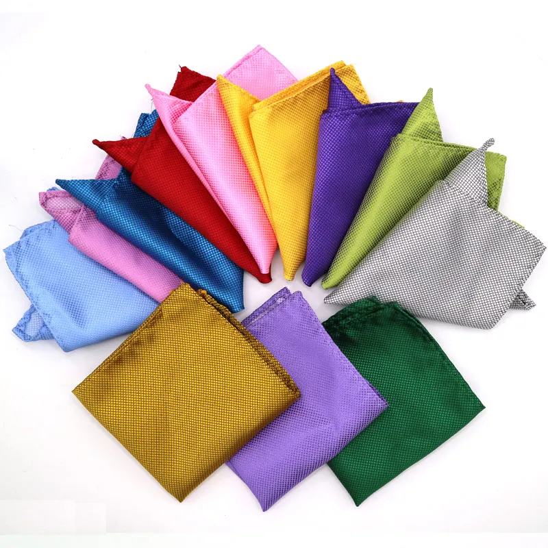 Mouchoir Hanky de luxe pour hommes, mouchoirs pour documents solides, affaires, poche carrée, serviette de poitrine mixte, lot de 26 pièces