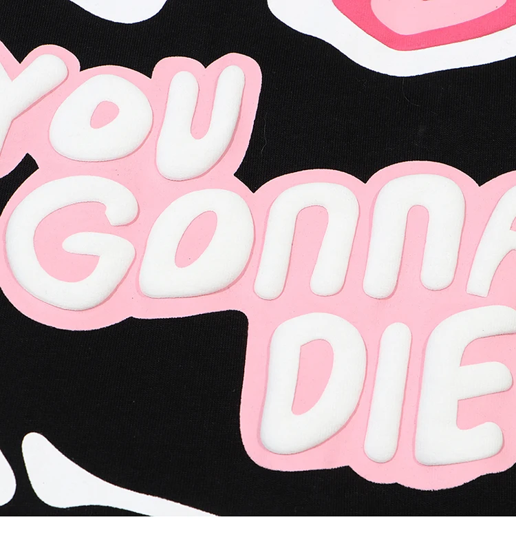 Broken Heart and Skull Graphic Foaming Print T-Shirt 5 Broken Heart and Skull Graphic Foaming Print T-Shirt Sd3bf33ad5fef450ba448416e4653e88bh