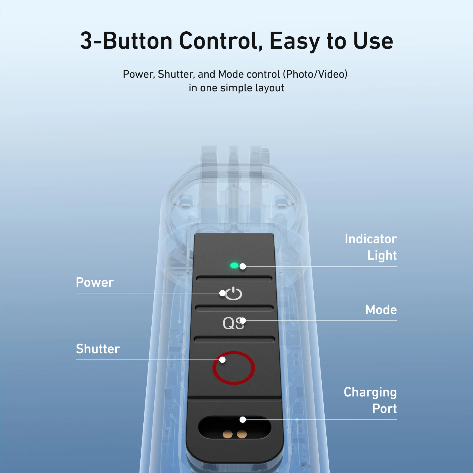 텔레신 방수 다이빙 셀카봉 부력 바 그립 핸드 스트랩 무선 리모컨 (DJI 오즈모 액션 6, 5pro, 4 호환)