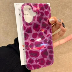 Purple Leopard Print Feather Texture Phone Case - Glacier Edition - Samsung S23 5G (YSK - 363YJJ020166A1)