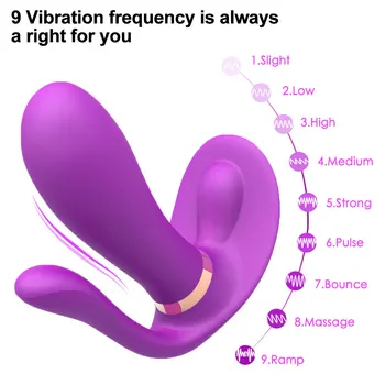 New Female Cute Underwear Wearable Vibrator 3 Points Vibration Couple Sex Toys Remote Control Wireless Vibrator Adult Toys Clit 6