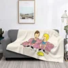 Beavis and Butt Head TV Blanket Flannel Meme Funny Snacks On Graphic Cozy Soft FLeece Bedspread 1