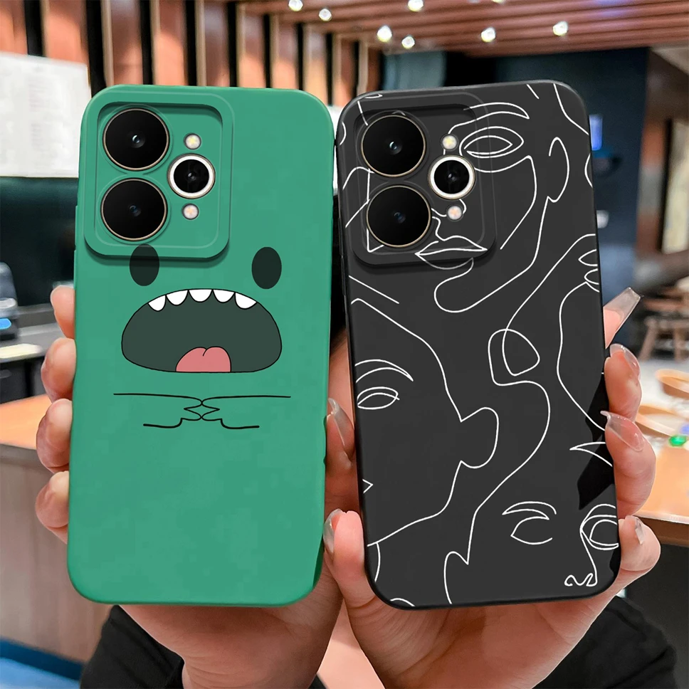 Creative Cartoon Pattern Soft Back Phone Case with Camera Protection - Lightweight Shell