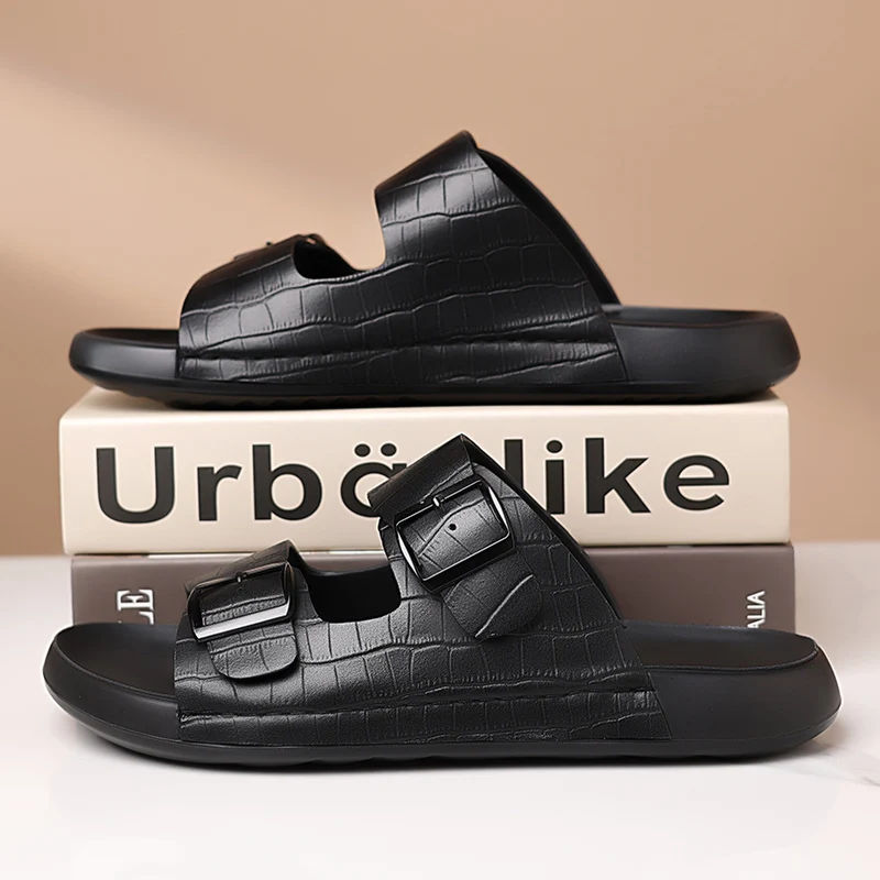 Men's Slippers Original Designer Casual Flats Luxury Slip on Shoes Slippers Outdoor Beach for Men Summer Flip Flops