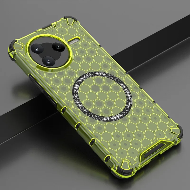 Magnetic Shockproof Clear Phone Case with Air-Cushion Protection
