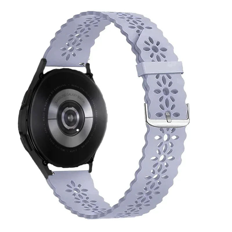 Elegant Lace Silicone Sport Strap - 20mm/22mm Band