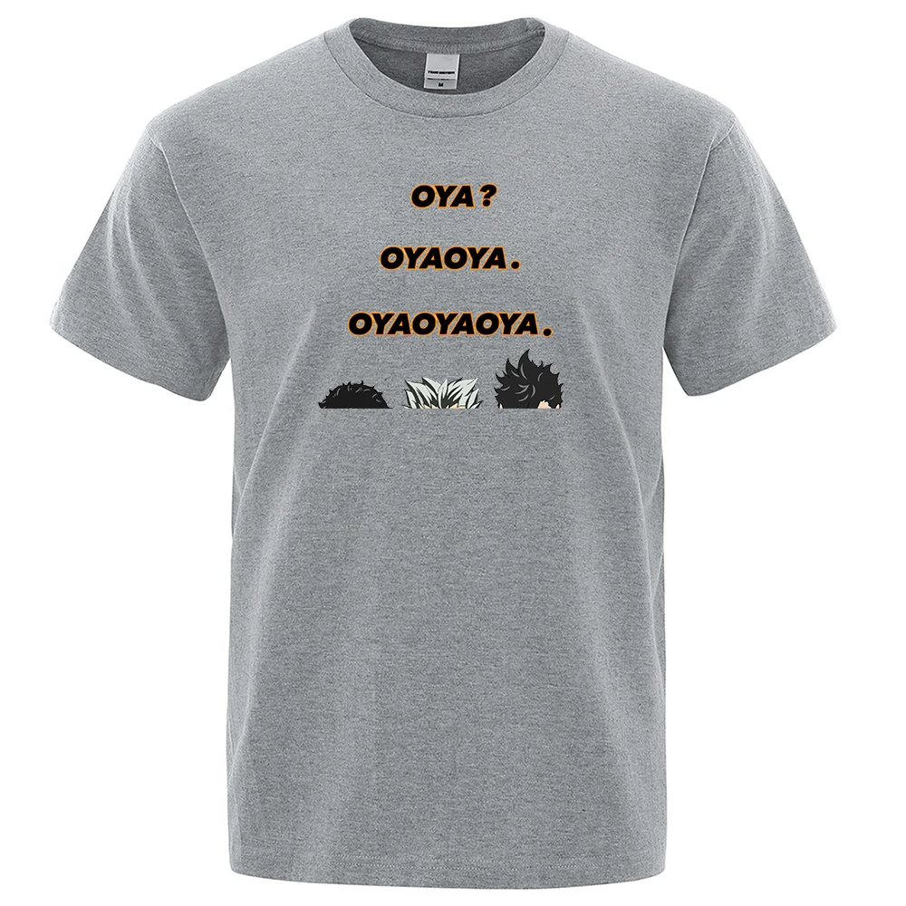 

Fashion Soft T-Shirt Man Haikyuu Oya Anime Prints Short Sleeve Creative Round Neck Summer Tshirt Sports Oversize Mens Tshirts