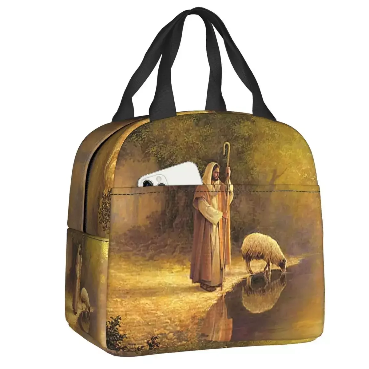 

The Good Применимая модель, дневная книга, католический контейнер для завтрака, водонепроницаемая масляная живопись, термоизолированная сумка для ланча в стиле ретро