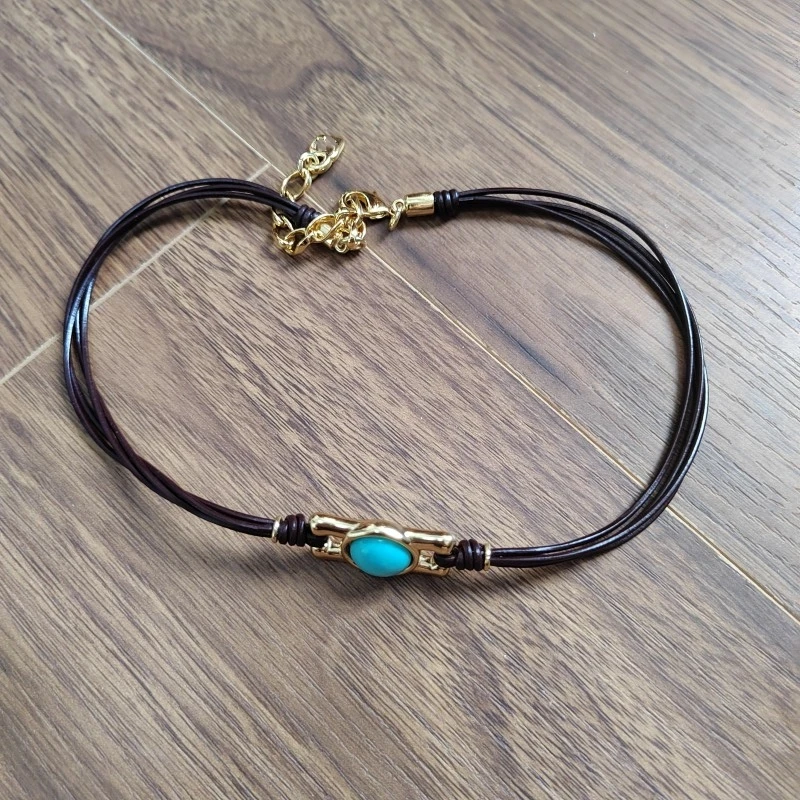 New UNOde50 2023 Fashion Electroplated 925 Gold Charm Knot Necklace Fashion Jewelry Jewelry Gift