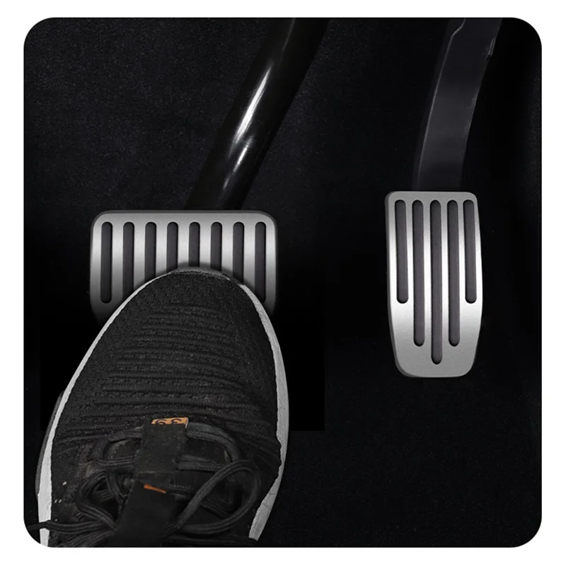 For Tesla Model 3 Y Highland Foot Pedals Cover Accesories Aluminum Alloy Accelerator Gas Fuel Brake Rest Pads Mat