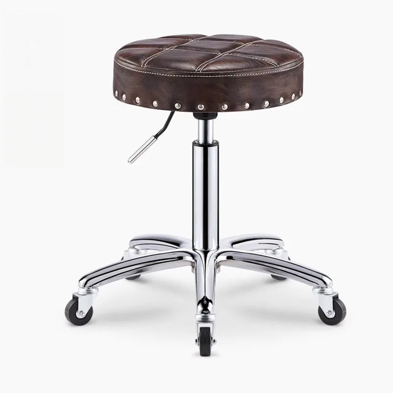 Swivel Barber Chair Hairdresser Stool Wheels Taburete 미용의자 Pedicure Master Professional Makeup Lounge Chairs Salon Furniture