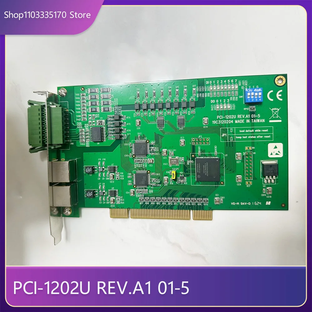 For Advantech PCI-1202U REV.A1 01-5 Motion Control Card 1 For Advantech PCI 1202U REV A1 01 5 Motion Control Card