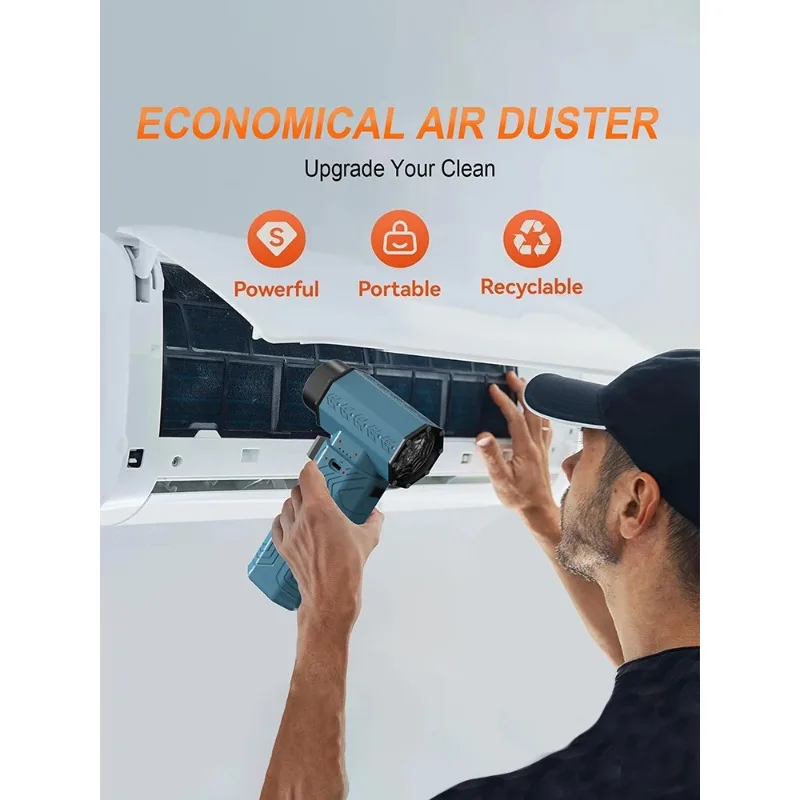 200,000RPM 강력 먼지 제거기 700g 추력 미니 터보 제트 팬 70m/s 풍속 강력 에어 블로워 브러시리스 제설 에어 드라이어