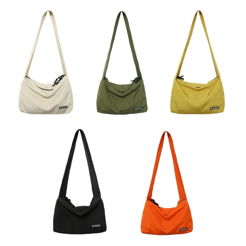 

Trendy Nylon Shoulder Bag with Spacious Space Perfect for Daily Shopping School Work and Travel