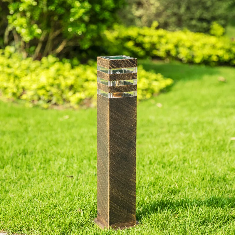 Aluminum Pillar Light Outdoor E27 led Garden Lawn Lamp landscape lawn Bollard solar lights garden light solar decoration light solar spot light