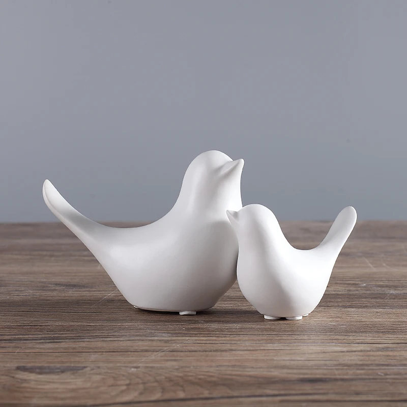 Luxury Modern Ceramic Nordic Creative Bird Figurines Accessories Home Decoration