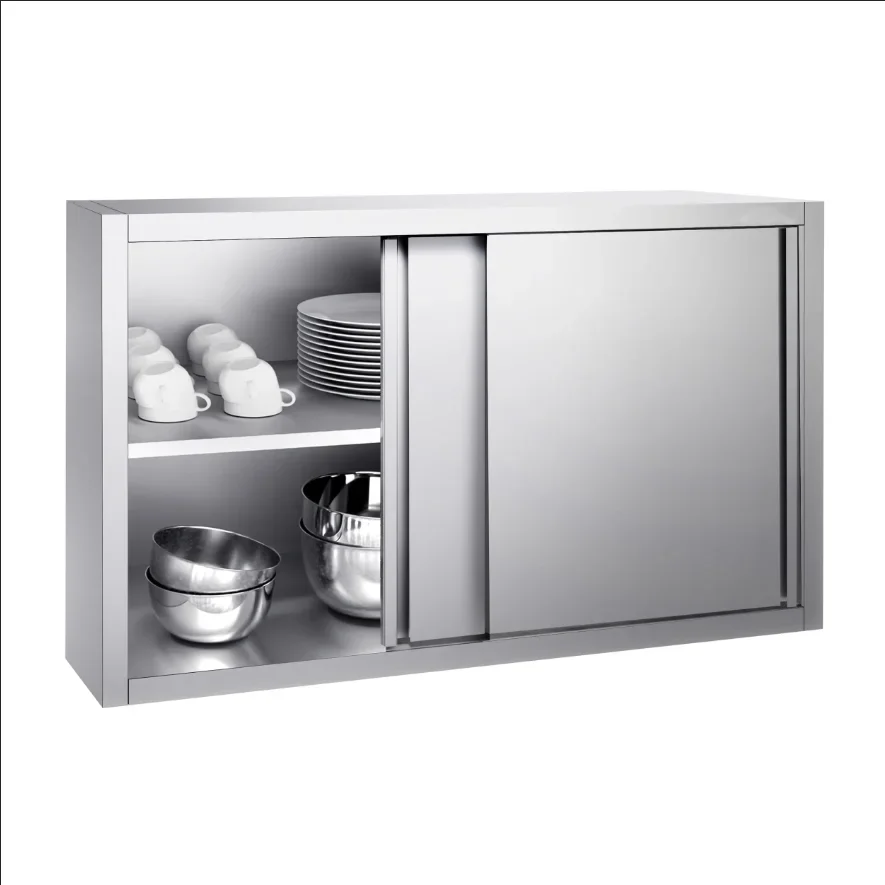 Wall Mounted Stainless Steel Storage Cabinet For Food Cart And Restaurant Kitchen Wall Cabinet