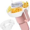 1 Pcs Snack Bowl for Stanley Cup Tumbler Snack Tray 40oz Tumbler with Handle Reusable Snack Plates Container Cup Accessories 4