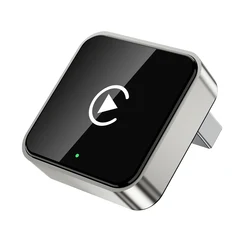 Premium 2 - in - 1 Wireless CarPlay & Android Auto Adapter - High - Speed Smart Car Accessory with 5GHz WiFi and USB/Type - C Connectivity (GRAY)