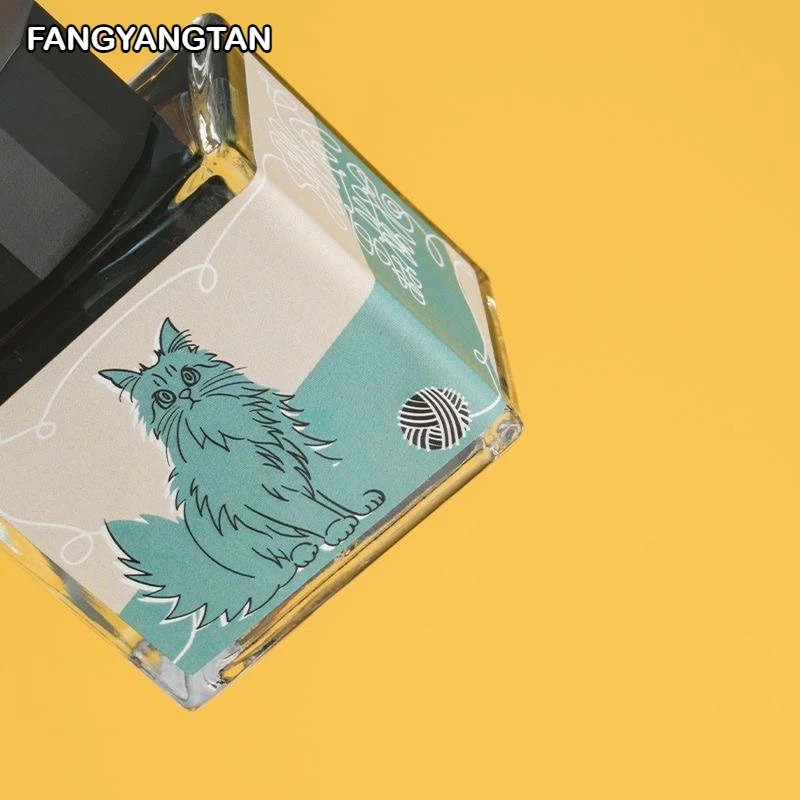 FANGYANGTAN 20 색상 50ml 쉰 만년필 잉크 포레스트 캣 그라디언트 컬러 유리 딥펜 문구 학교 용품