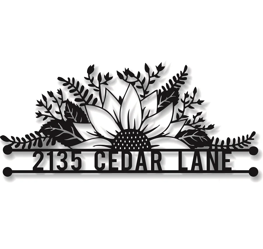 

Personalized Metal Address Sign Custom Address Sign Custom Metal House Numbers Metal Address Plaque Custom Street Sign