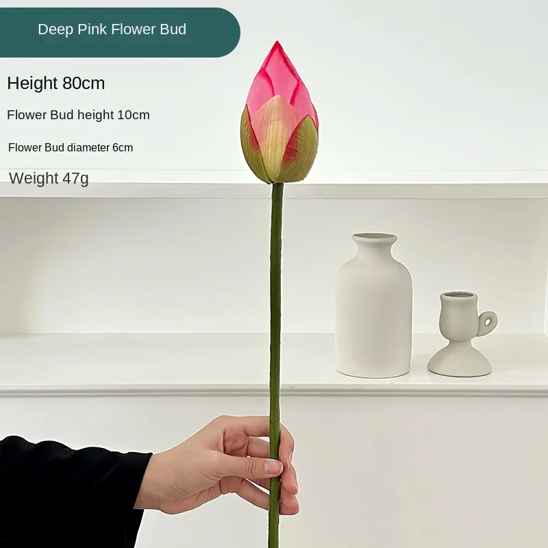Artificial Lotus Canopy with PU Lotus Leaves for Home Decoration and Photography Props, 85cm