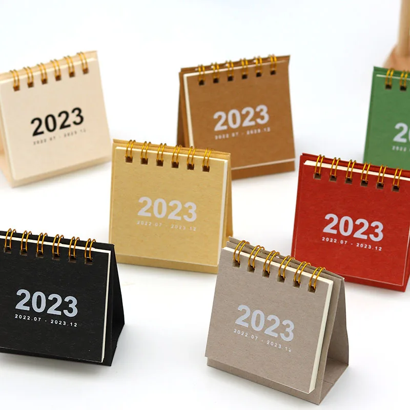 2023 Simple Solid Color Mini Desktop Calendar | Desktop Calendar 2022 ...