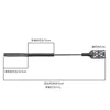44cm Straight Whip Metal Two Sided Letter Pattern Leather Whip Flogger Paddle for Horse Training Crop Whip Riding Crops ﻿ ﻿ 6