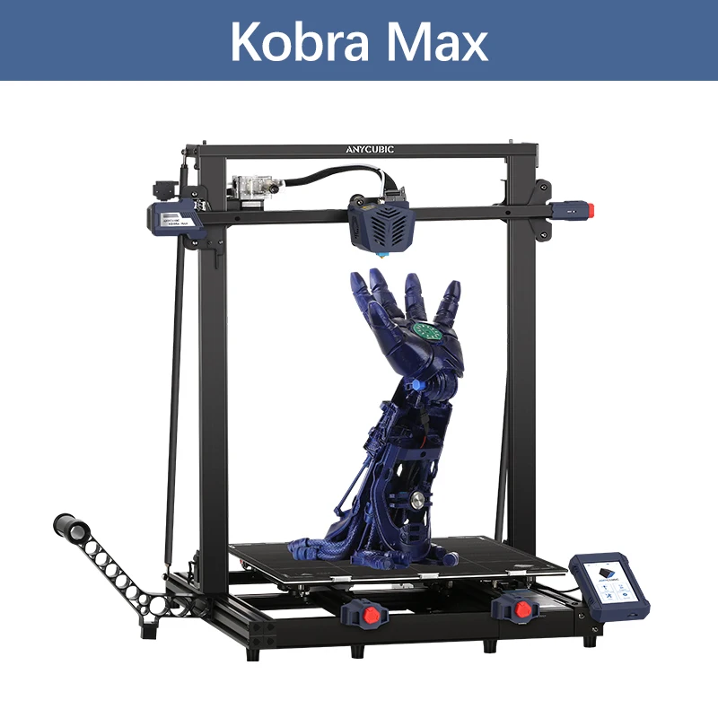 NEW ANYCUBIC 3D Printer KOBRA MAX Huge Print Size FDM 3d Printers Double Z-axis Smart auto-leveling Printing with 400*400*450mm 3dprinter 3D Printers