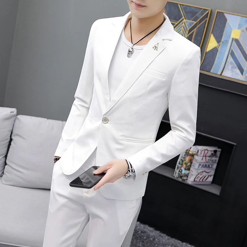 Luxury men's two-piece suit set