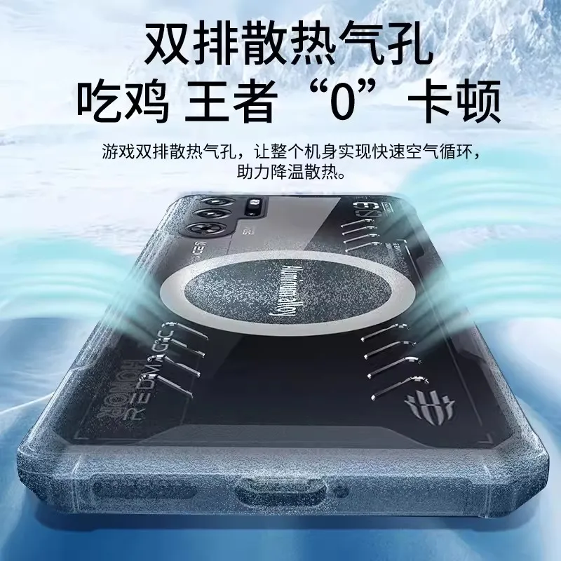 Shockproof Transparent Cooling Case with Heat Dissipation and Ventilation