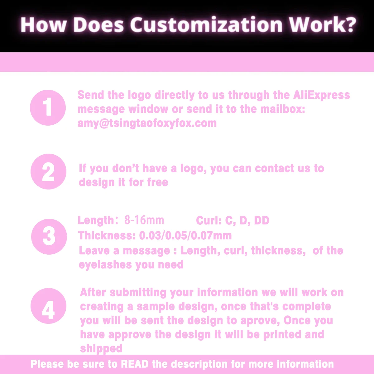 Wholesale Custom 10/20/30pcs Easy Fan Lashes Volume Extensions With Your Own Logo 5