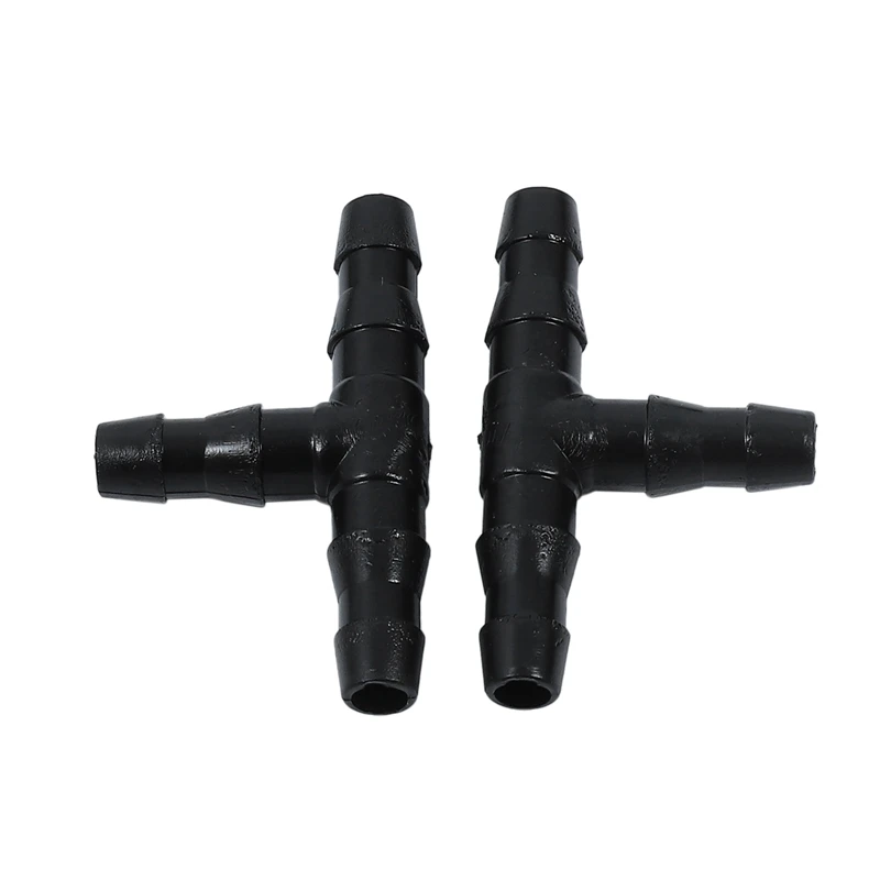 Promotion! 200Pcs Sprinkler Irrigation 1/4 Inch Barb Tee Pipe Joint Pipe Hose Connector Dropper System For 4Mm / 7Mm Hose