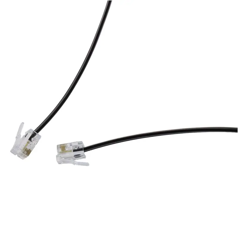 Telephone Handset Cord RJ11 6P4C Telephone Cable Cord ADSL Modem 2 Meters