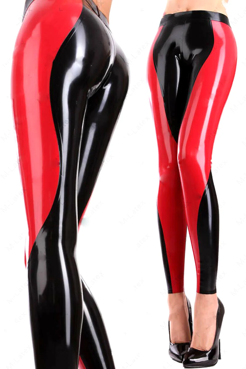 

Latex Gummi Rubber Leggings wave pants trousers customized catsuit 0.4mm
