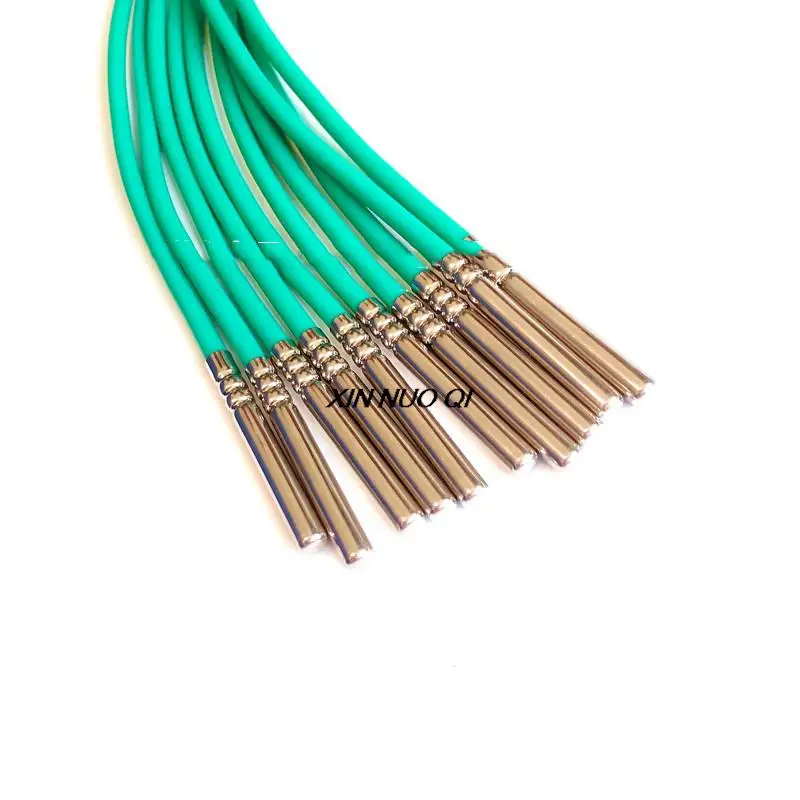 6*50MM NTC Thermal Resistance 5K 10K 50k100k Waterproof NTC Temperature Sensor  3950 1% Temperature Probe Silicone Wire