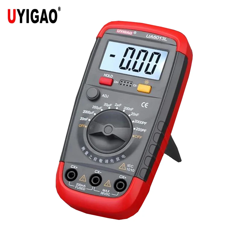 UYIGAO UA6013L Digital LCD Capacitor Capacity Meter Professional Capacimeter Capacitance Tester Capacitor Capacity Measurement
